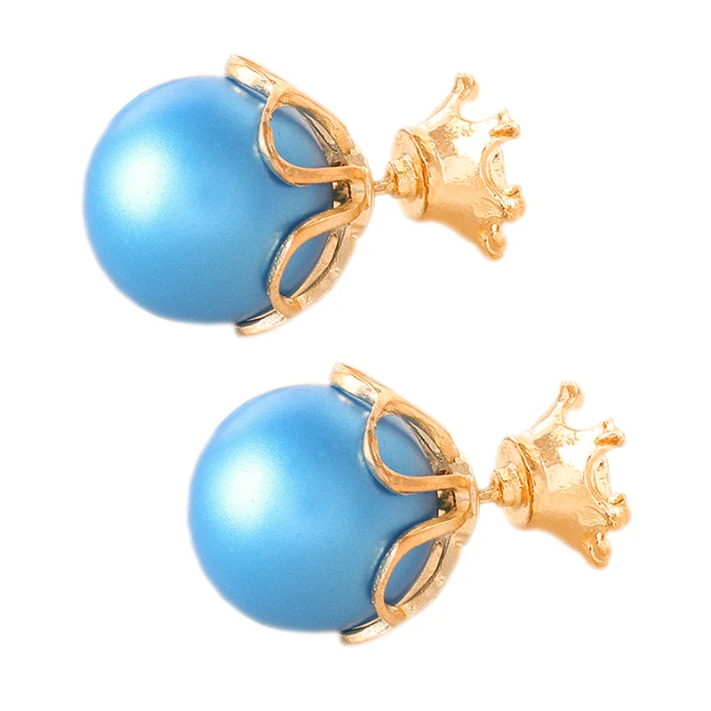Vintage Pearl Stud Earrings For Women Ohrringe Jewelry 2017 Brand Vintage Pearl Stud Earrings For Women Ohrringe Jewelry 2017 Brand Design Charm Colorful Double Statement Star Paragraph E0326 In From