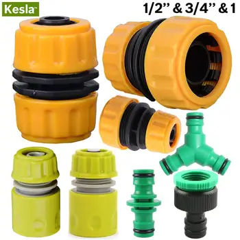 

1/2" 3/4'' 1 Hose Connector Garden Tools Quick Connectors Repair Damaged Leaky Adapter Garden Water Irrigation Connector Joints