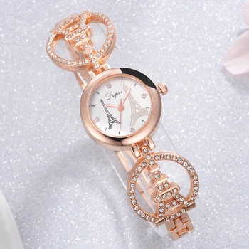 

Lvpai Brand Women Bracelet Watch Tower Luxury Creative Quartz Ladies Wristwatches Women Dress Watches Clock