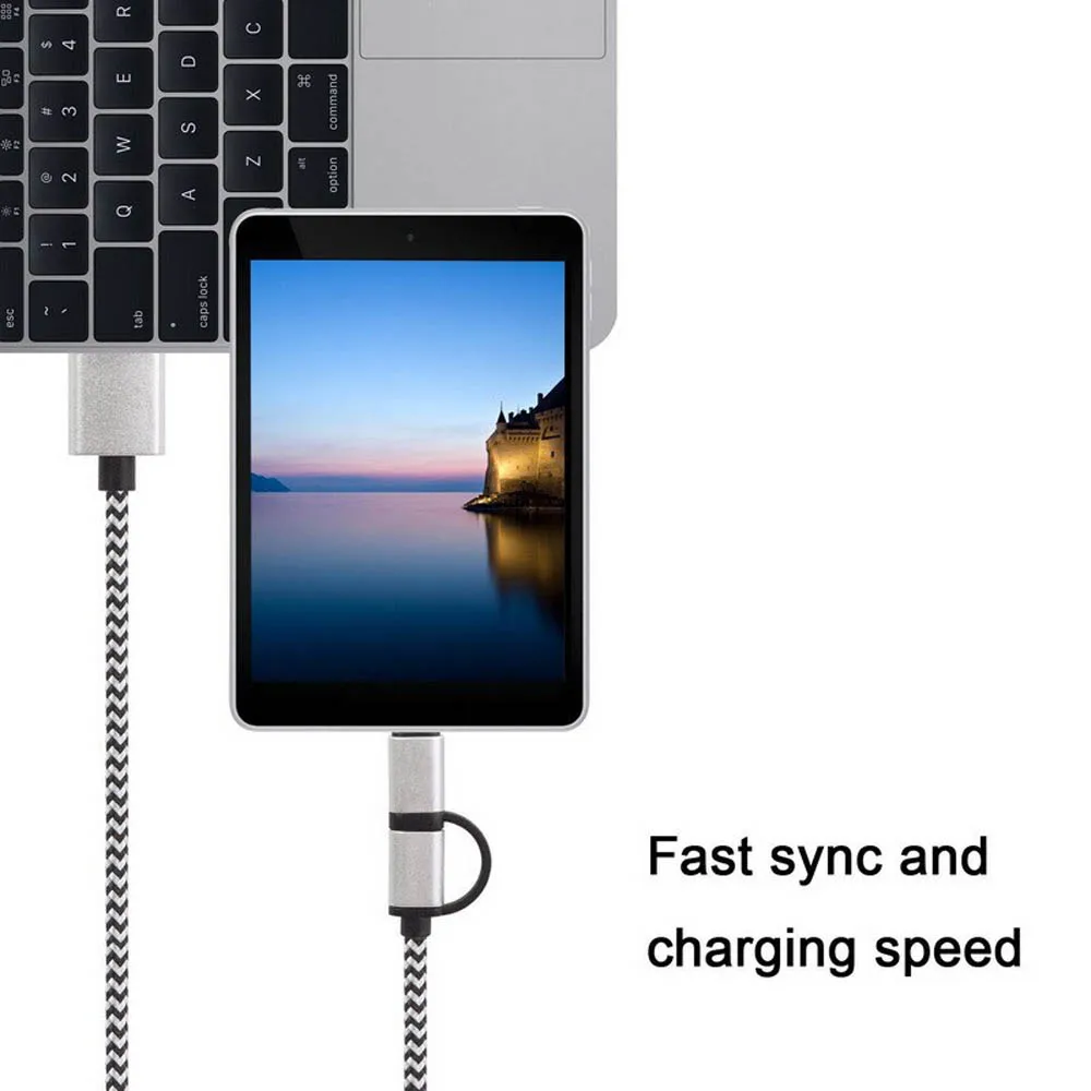 Camera Super Fast Android Phone aliexpress com buy 2 in 1 super fast 4a micro usb cable for android iphone 5 6 6s samsung data charging charger