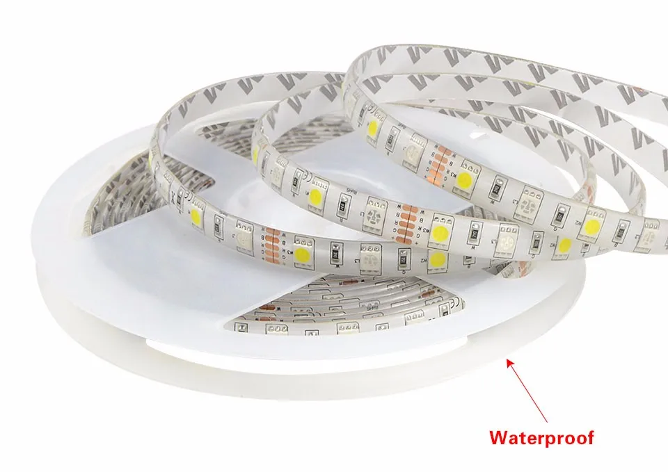 IP20/IP65 Водонепроницаемый RGBW RGBWW SMD 5050 5 м Светодиодные ленты свет DC12V ленты/40key отдаленных контроллер/3A мощность адаптер