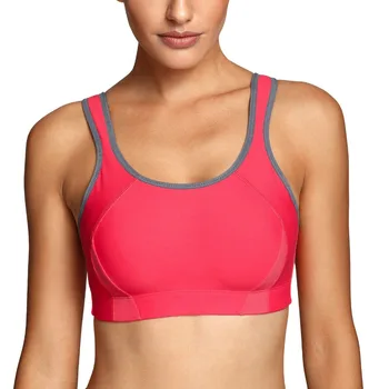 

BAICLOTHING Big Size Womens Active Bra Full Coverage Shock Control Wireless High Impact Padded Bra 32~42 B C D DD E F
