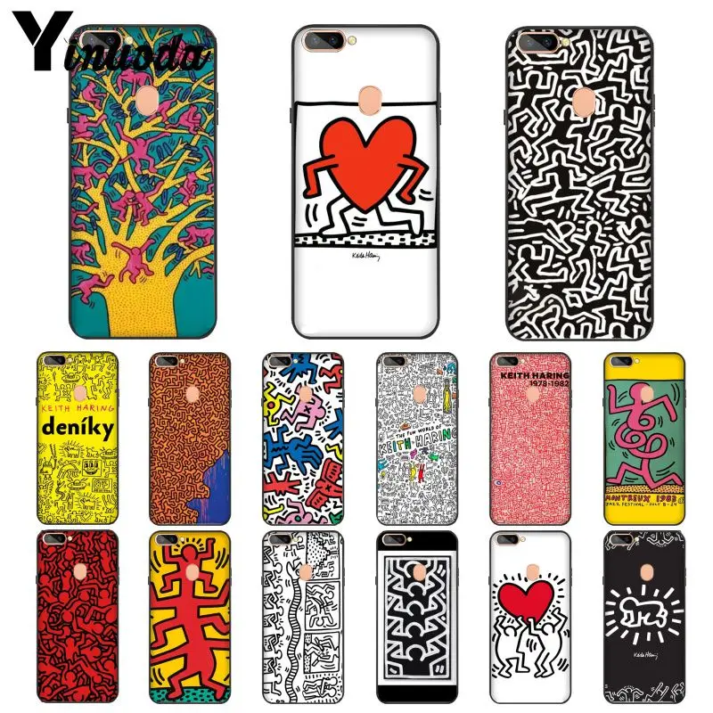 Yinuoda Keith Haring art роскошный уникальный фото мягкий чехол для телефона OPPO R17 Neo R11S Plus R9
