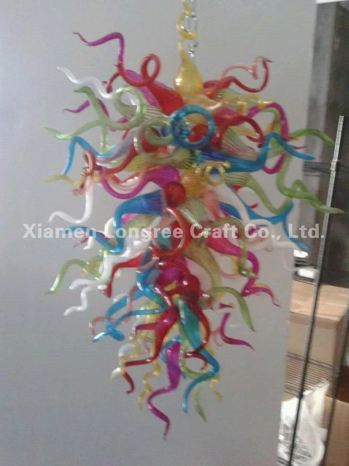 Buy C27-Modern Home Decorations Hand Blown Colored Glass Art Designer Pendant Lighting