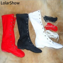 Мужская и женская обувь унисекс; Современная парусиновая танцевальная обувь для джазового балета; ботинки на шнуровке для гимнастики/джазовых танцев