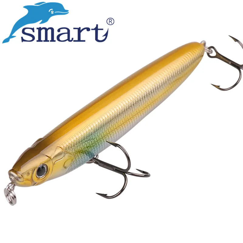 

SMART Top Water Pencil Baits 110mm13.6g VMC Treble Hook Hard Fishing Lure Iscas Artificial Para Pesca Leurre Peche Souple