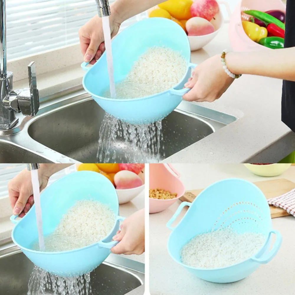 

Plastic leachate basket wash vegetables basket wash rice basin wash rice sieve wash vegetable basin Dropshipping
