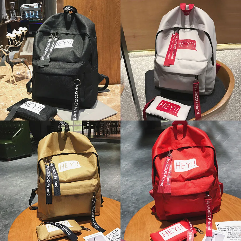 

2019 Large Capacity Hot Sale Small Fashion Quality Durable Unisex Canvas Print Two Set Double Shoulder Bag Zi