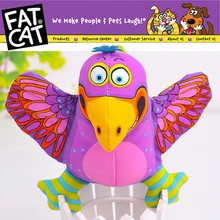 

Chew Treat Non-toxic Pet Large Dog Toy Training Squeaker Squeaky Plush Dolls Bite Canvas Sound Play Purple Birds Free Shipping