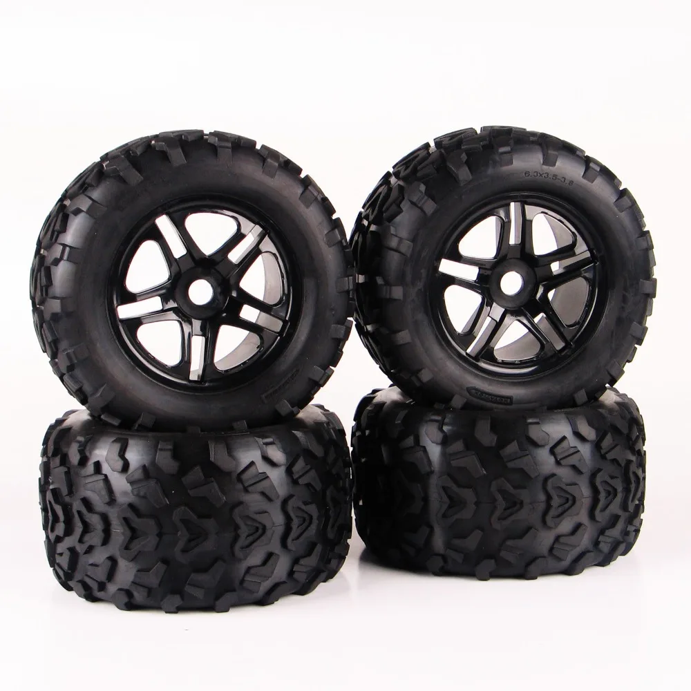 

1/8 RC Model Car Part& Accessories 1:8 Tires Rubber Tyre Wheel For Monster Truck Bigfoot TRAXXAS Summit HPI