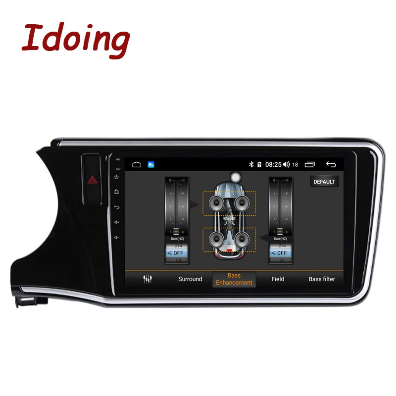 Discount Idoing 10.2" DSP 4G+64G Octa Core Car Android 8.1 Radio Multimedia Player For Honda City 2015 GPS Navigation Glonass 2.5D IPS 2