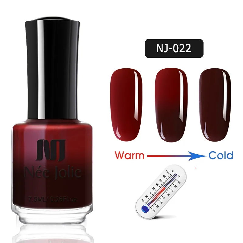 NEE JOLIE 7,5 мл температурный фиолетовый цвет меняющий термальный голографический лак для ногтей Блестящий лак для ногтей - Цвет: 7.5ml - NJ-022