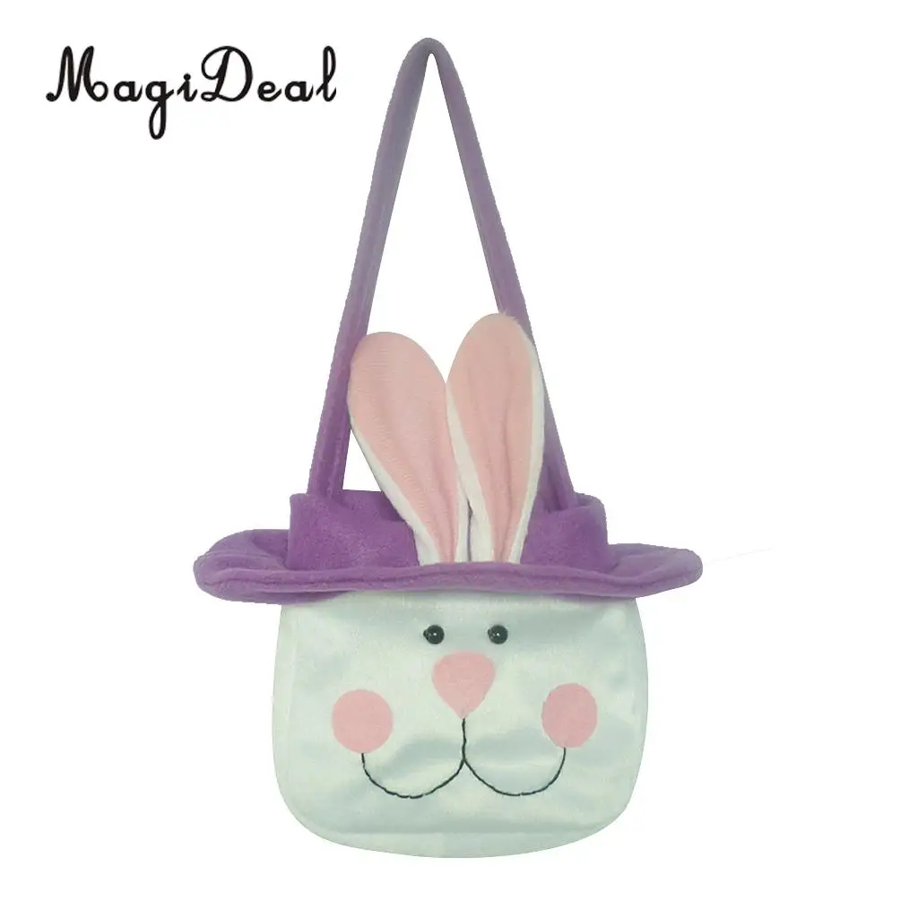 Spring Easter Rabbit Bunny Candy Gift Bags Egg Basket Easter Decoration