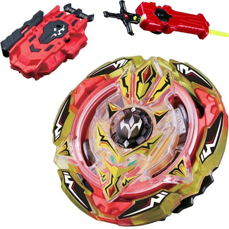 Beyblade Black Victory Strike God Valkyrie / Valtryek Infinite B 96 стартер с пусковым устройством + Lr красное