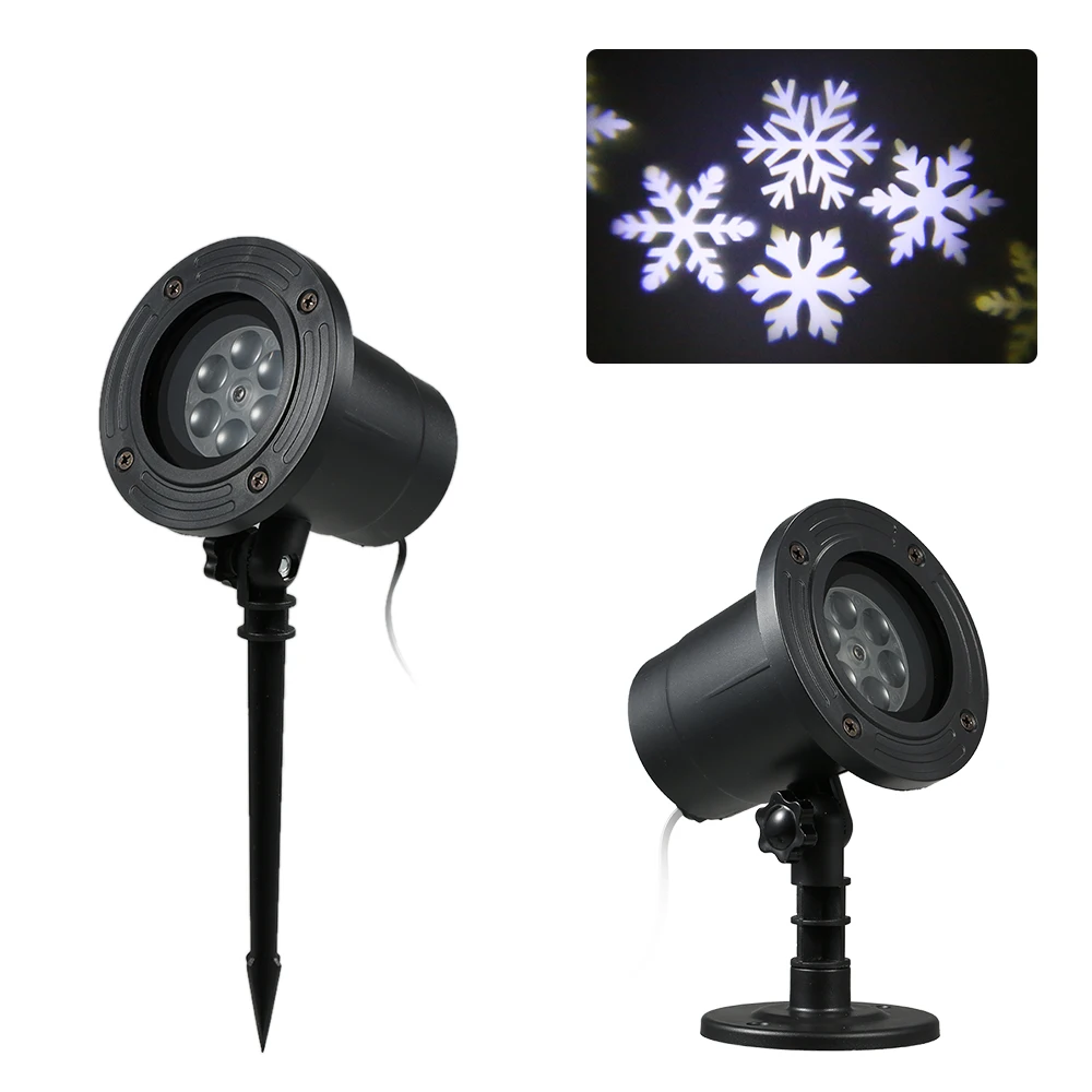 Проекционный светильник для проектора, садовый ландшафтный светильник, светильник ing AC110-240V, 6 Вт, 4LED, снежный хлопковый светильник, поддерживается автоматический режим работы