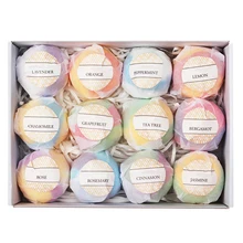 12 шт. натуральный спа эфирное масло ручной работы увлажняющий уход за кожей реквизит снятие стресса отшелушивающие соли бомбы пузырьковый шарик для ванны