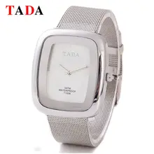 3ATM Waterproof Top Luxury TADA Watch Girls grid steel band Metal Mesh Steel Relogio Feminino Clock Ladies quartz watches
