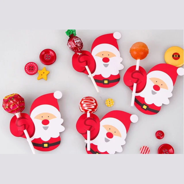 50pcs penguin santa claus lollipop paper card christmas decoration xmas party decor children candy gift - Lollipop Christmas Decorations 50pcs penguin santa claus lollipop paper card christmas decoration xmas party decor children candy gift - Lollipop Christmas Decorations