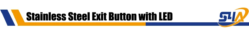 Stainless Steel Exit button with LED Banner