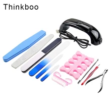 Мини свет терапия осветительное оборудование 11 шт./компл. Шлифовальные Файлы разделитель для ногтей Дизайн ногтей салон маникюр педикюр инструменты УФ гель набор наборы