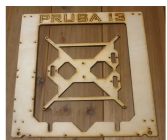 

Prusa I3 Hephestos 3D printer 6mm wooden laser cut frame kit Single Sheet Framebase 3D Printer DIY 6 mm