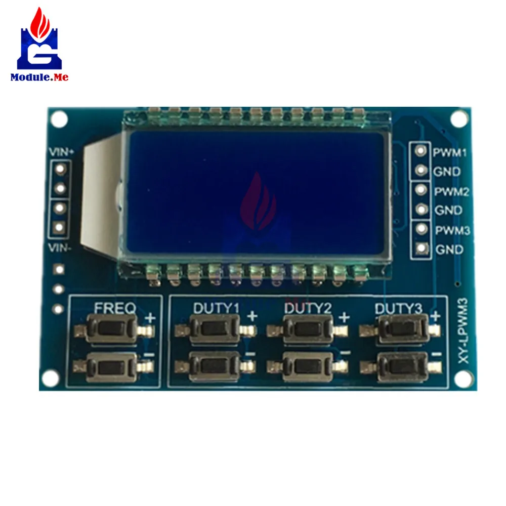 DC 3,3-30 в 3 канала частота 1Hz-150 кГц рабочий цикл 0-100 Регулируемая метр pwm генератор сигналов с ЖК-дисплей Дисплей метр
