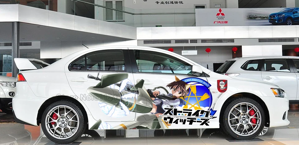 Автомобильный Стайлинг, наклейка на дверь s японского аниме Strike Witches, виниловая Спортивная наклейка, наклейки, авто, для тела, гоночная наклейка, ACGN, краска для автомобиля