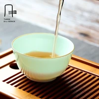 Tea Cup Jingdezhen Handmade Shadow Blue Glaze Porcelain Wine Cup Teacup Tea Set Beer Zen Tea xicara kung fu