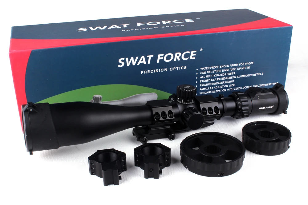 TACTICAL SWAT FORCE KT8 40x60SAL Mil dot Hunting Riflescope Anti Shock large hand wheel Rifle Scope