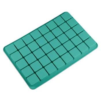 

40-Cavity Square Silicone Chocolate Mold Candy Bar Fondant Molds DIY Ice Cube Tray Mould Jelly Pudding Cake Decorating Tools