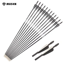 6/12/24pcs 31 Inches Spine 700 Fiber Glass Arrows For Bow with Black White Feather fit Recurve Long Bow Practice Hunting Archery 6/12/24pcs 31 Inches Spine 700 Fiber Glass Arrows For Bow with Black White Feather fit Recurve Long Bow Practice Hunting Archery