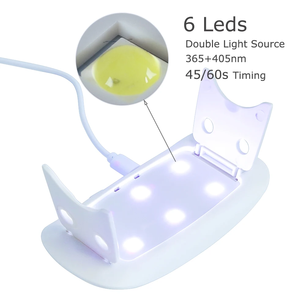 6 Leds nail Dryer
