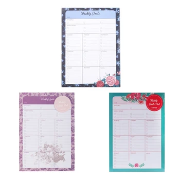 

Weekly Planner A5 Weekly Planning System 100 Sheets 80gsm Tear Off Notepad To Do List Stay Organized Memo Pad Plan Book Supplies