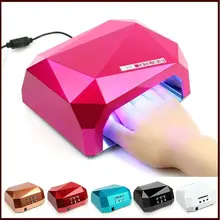 Nail special To Poland Touch Lamp 36W Dimod LED+CCFL nail dryer 10Sec 30s 60s quick-drying lamp diamant In Golden
