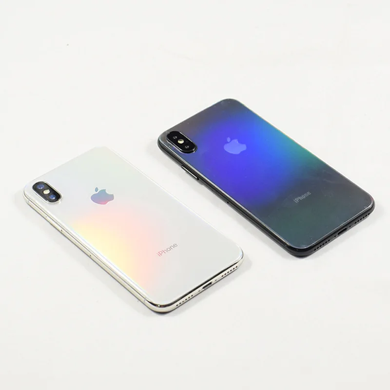 Прозрачная декоративная пленка с градиентом Aurora для iPhone X защитная телефона