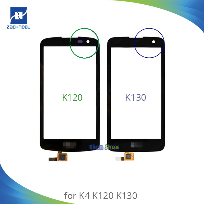

4.5'' Replacement Screen for LG K4 K120 K120E K121 K130 K130E Touch Screen Digitizer Sensor Front Glass Lens Panel Black