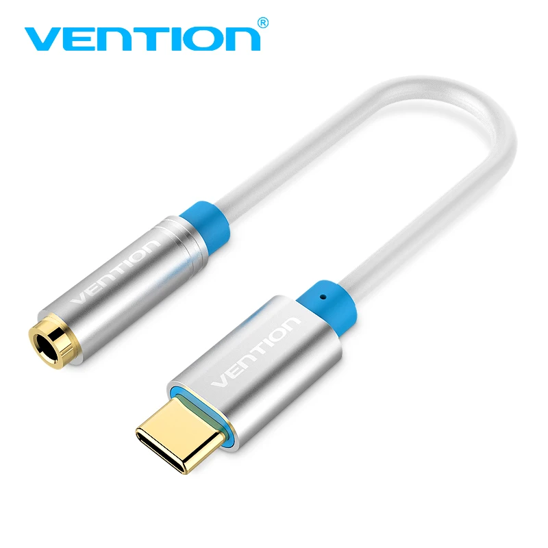 

Vention Type-C to 3.5mm Headset Mic Adapter USB 3.1 Type C USB-C male to 3.5 Female AUX audio cable for Xiaomi 6 Letv 2 pro2 max