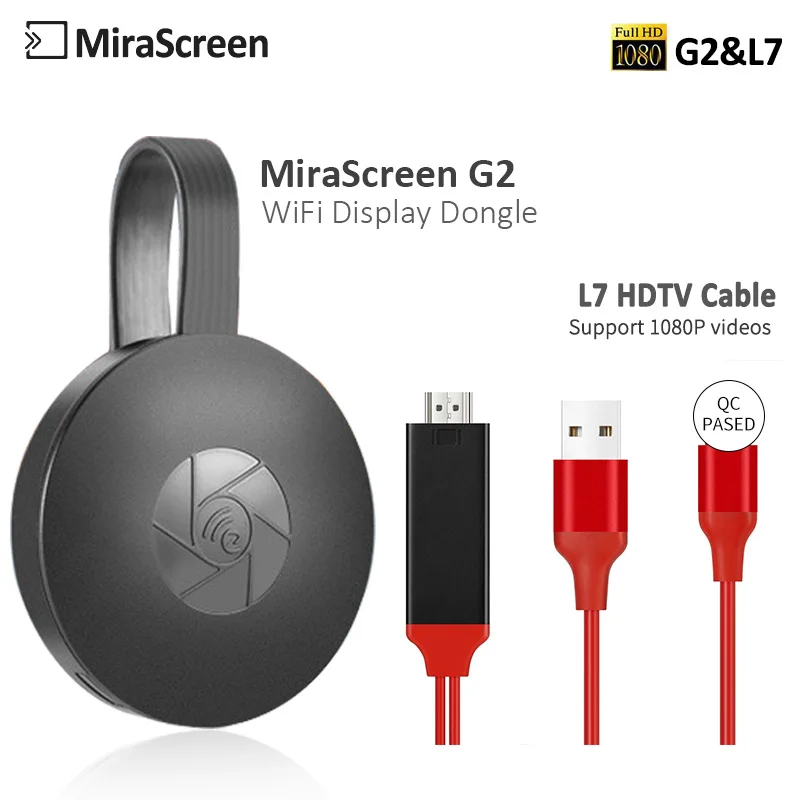 

G2/L7 USB Wireless TV Stick Dongle TV Stick 1080P HD 2.4G HDMI TV Dongle Support Wifi Airplay Play TV Dongle Receiver