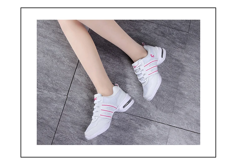 Ollymurs/танцевальная обувь для женщин; спортивная обувь; современный танцевальный Джаз; мягкая подошва; дышащая танцевальная обувь; женские практичные кроссовки