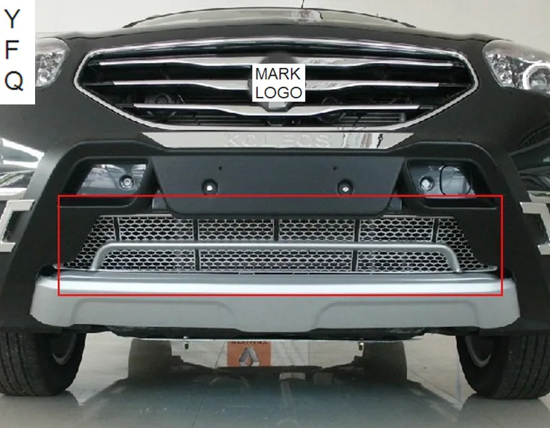 

Car-covers ABS Chrome Front Grille Around Trim Front bumper Around Trim Racing Grills Trim fit for 2012-2016 Renault Koleos