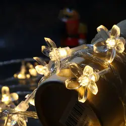 Батарея 6 м 60led цветок вишни в форме Гирлянды светодиодные фонари, открытый Рождество Праздничная Свадебная вечеринка декоративные фонари
