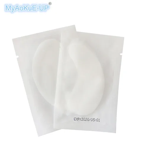 Olho para Cílios Dicas de Manchas de Papel Transparente sem Embalagem Mulheres Almofadas Make Pares – Lote Adesivo Impresso Atacado up 200