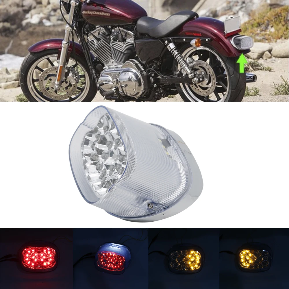 Светодиодный задний фонарь поворотники для Harley Sportster XL FLHR flhrci FXD Dyna король дорог Electra Glide тормозной парк световой стоп-сигнал