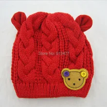 Зимние теплые вязаные шапки для мальчиков/девочек/наборы набор с шапочкой, шарфы, баг/пчела шапочки для младенцев шапочки для детей 5 шт./партия MC02