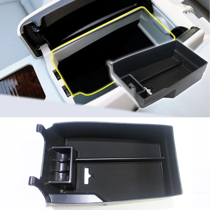 

automobile Car organizer For Mercedes BenzC Class Benz W204 2008-2013central armrest storage box stowing tidying car styling