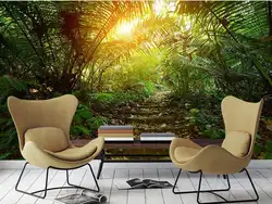 Фэнтези 3D стены Обои дерево лес в пасторальном стиле 3D Природа Пейзаж фоне обоев гостиной Papel де Parede