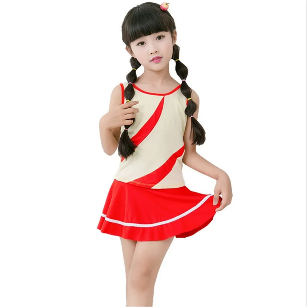 5 8T Baby Girls Hot Spring Cute Swimsuit Two Piece Summer Beach Skirt ...