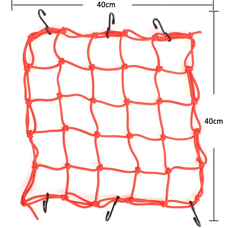 Мотоциклетный шлем сетка 40*40 см 200 г багажная сетка универсальная для хранения и переноски сумки банджи Sundries топливный бак Сетчатая Сумка