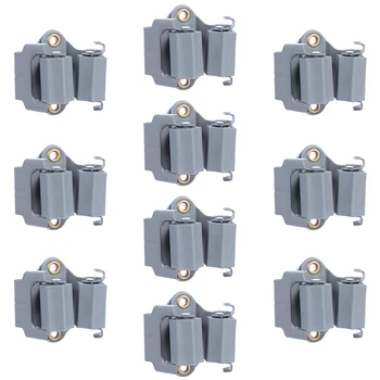

OUNONA 10pcs Anti-slip Multipurpose Non Drilling Reusable Mop And Broom Holder for Home A35
