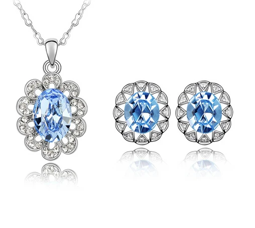 NEW 2015 Jewelry Sets Austrian Crystal Necklace/Earring Elegant Wedding Set S4577-2 | Украшения и аксессуары